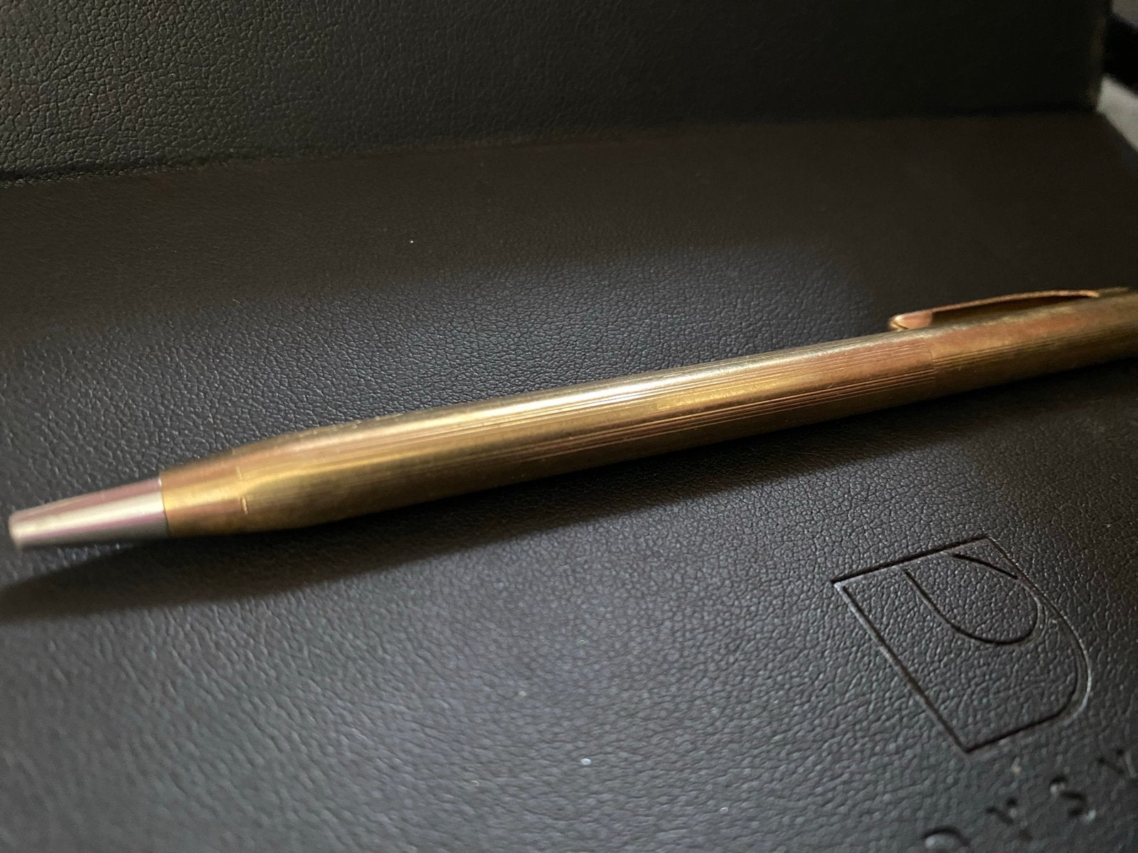 Vintage Cross 1/20 10K Rolled Gold Ball Point Pen, Ophalen of Verzenden, Gebruikt