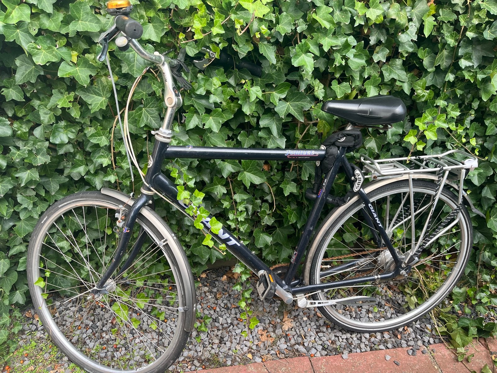 Giant fiets, zwart, gebruikt, Gebruikt, Velgrem, Versnellingen, 53 tot 57 cm