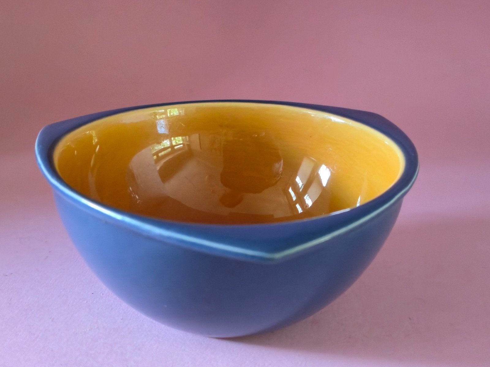 soepkom driehoek huizen blauw jaren 60 70, Ophalen of Verzenden
