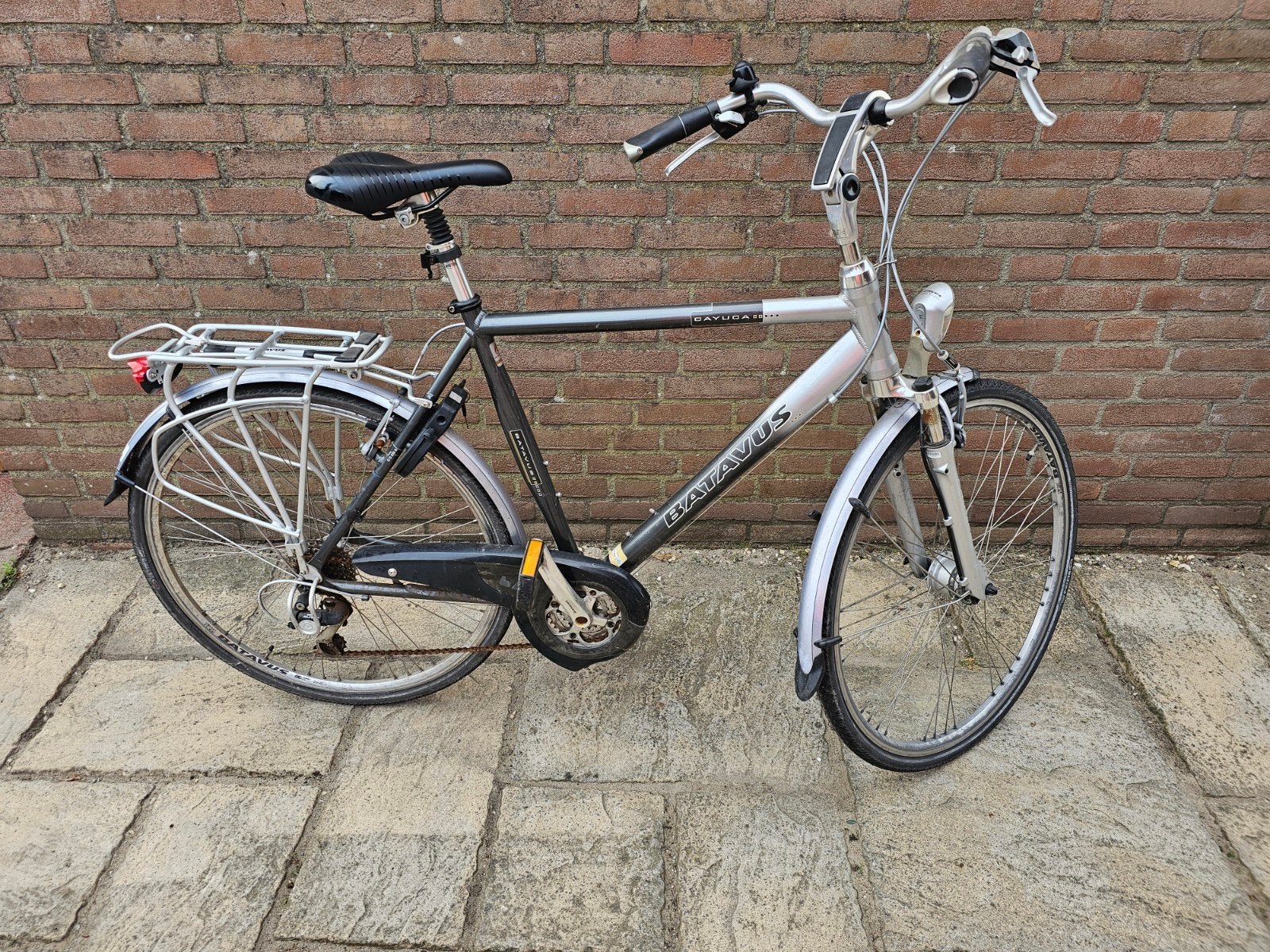 batavus cayuca 57cm 21 vers, Ophalen, Gebruikt, Velgrem, Versnellingen