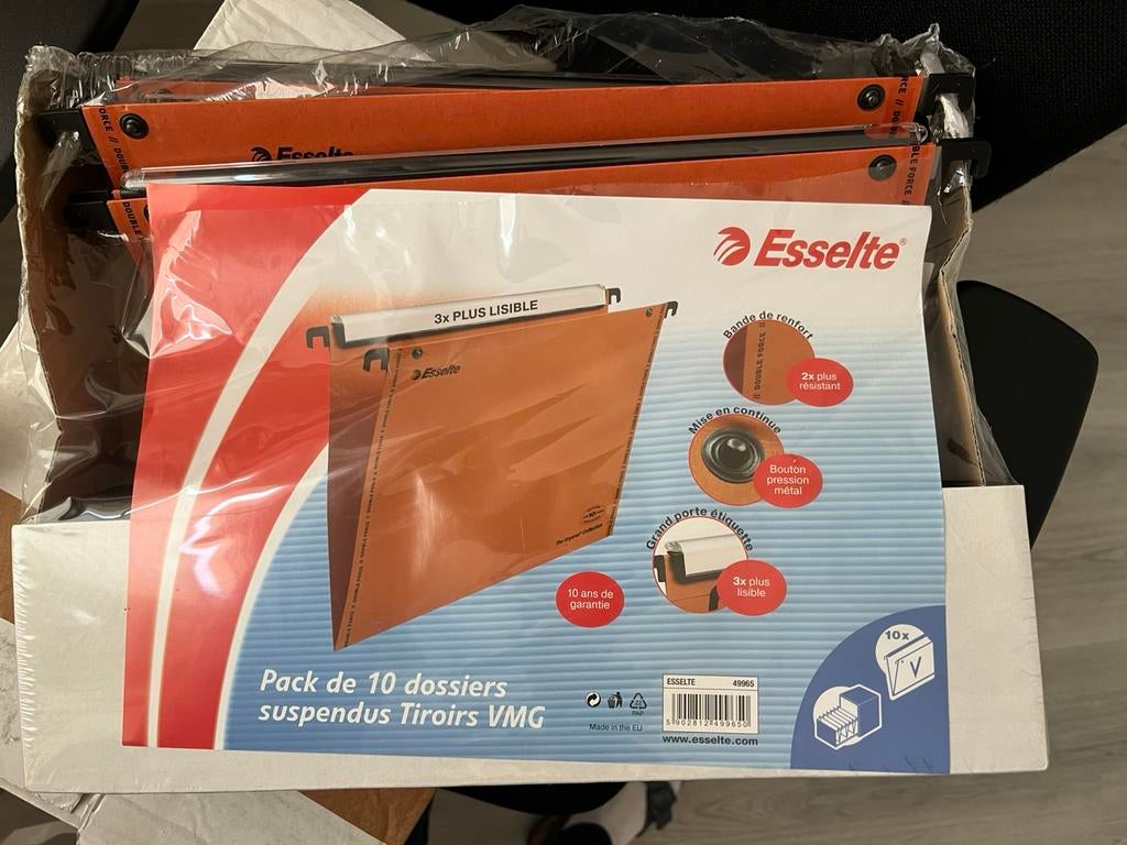 10 nieuwe hangmappen Esselte maat A4, Diversen, Ophalen of Verzenden, Nieuw