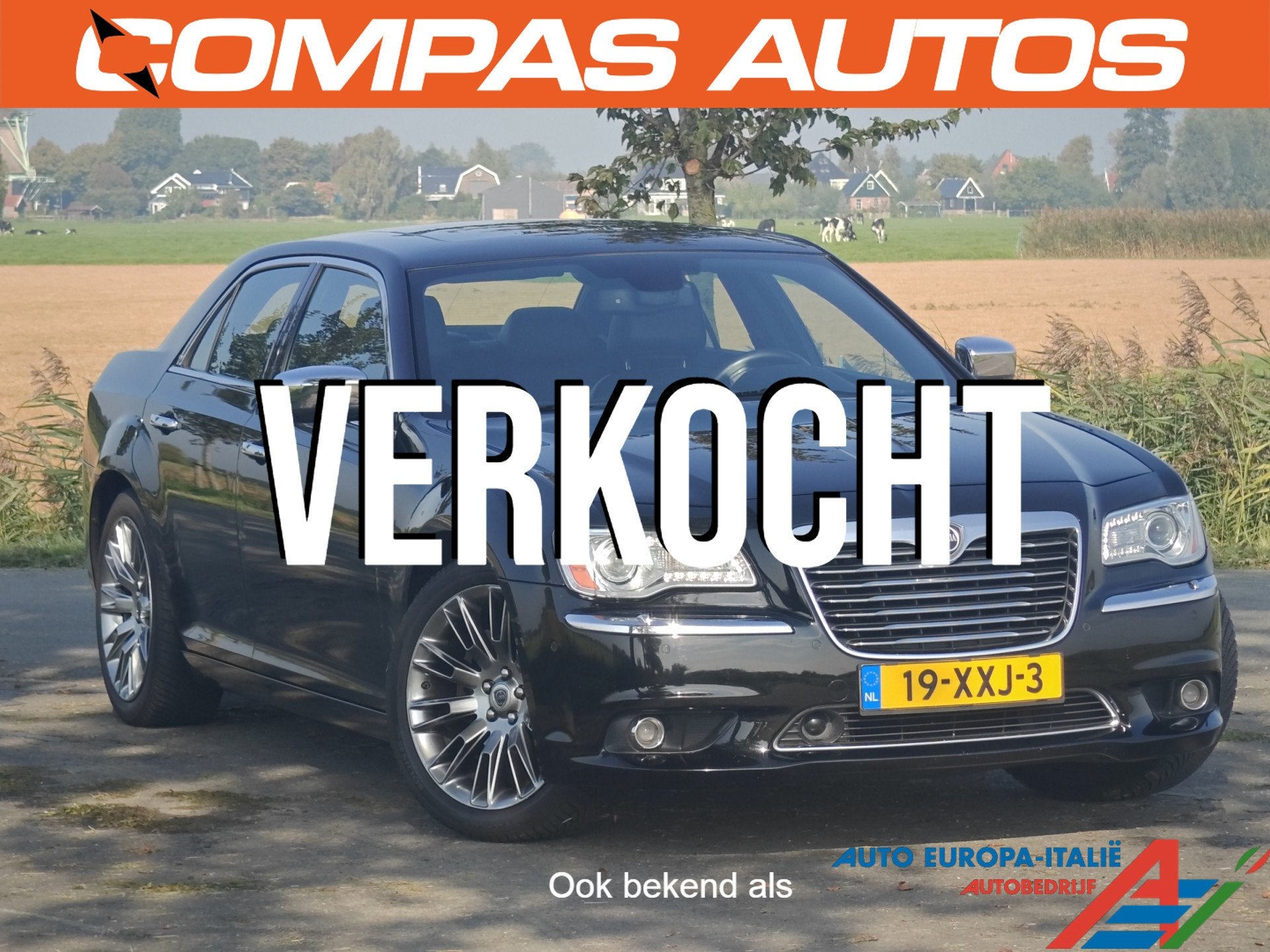 Lancia Thema 3.6 V6 Executive (bj 2012, automaat), Auto's, Automaat, Thema, Gebruikt, Zwart