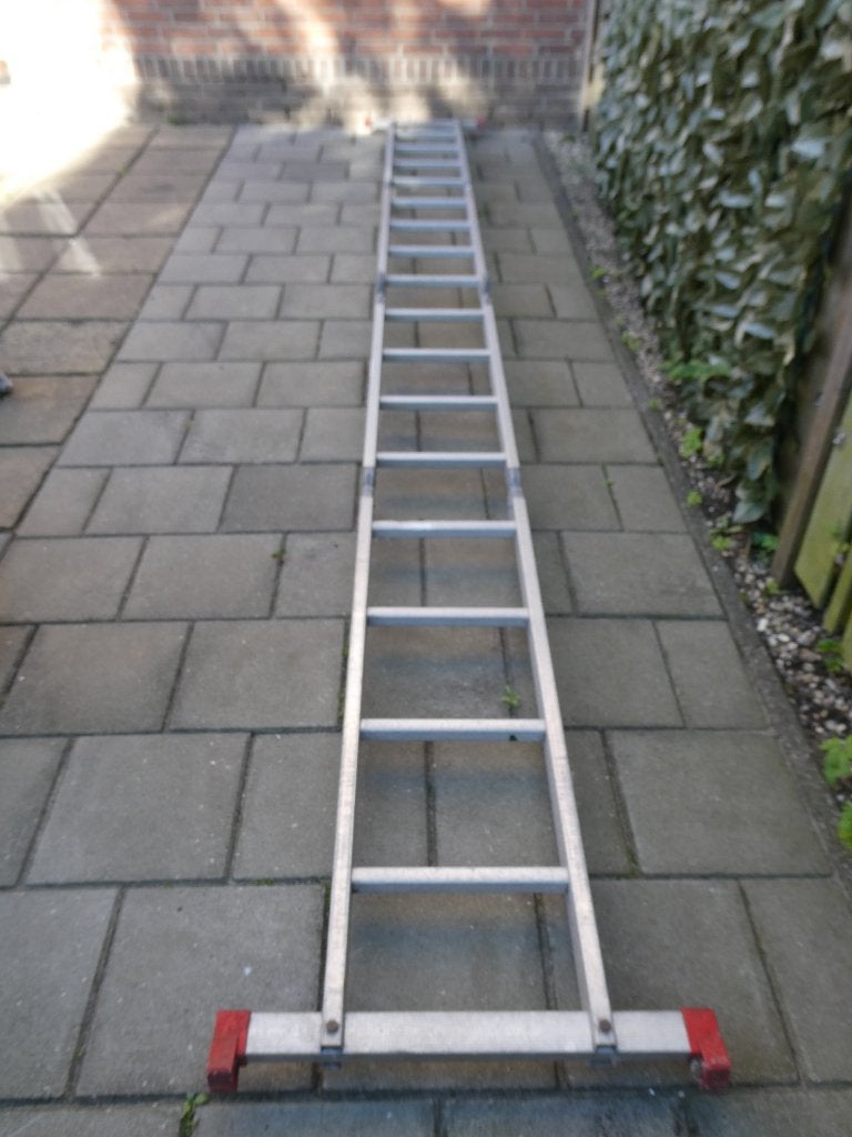 Vouwladder/klein steiger ( aluminium), Ophalen, Gebruikt