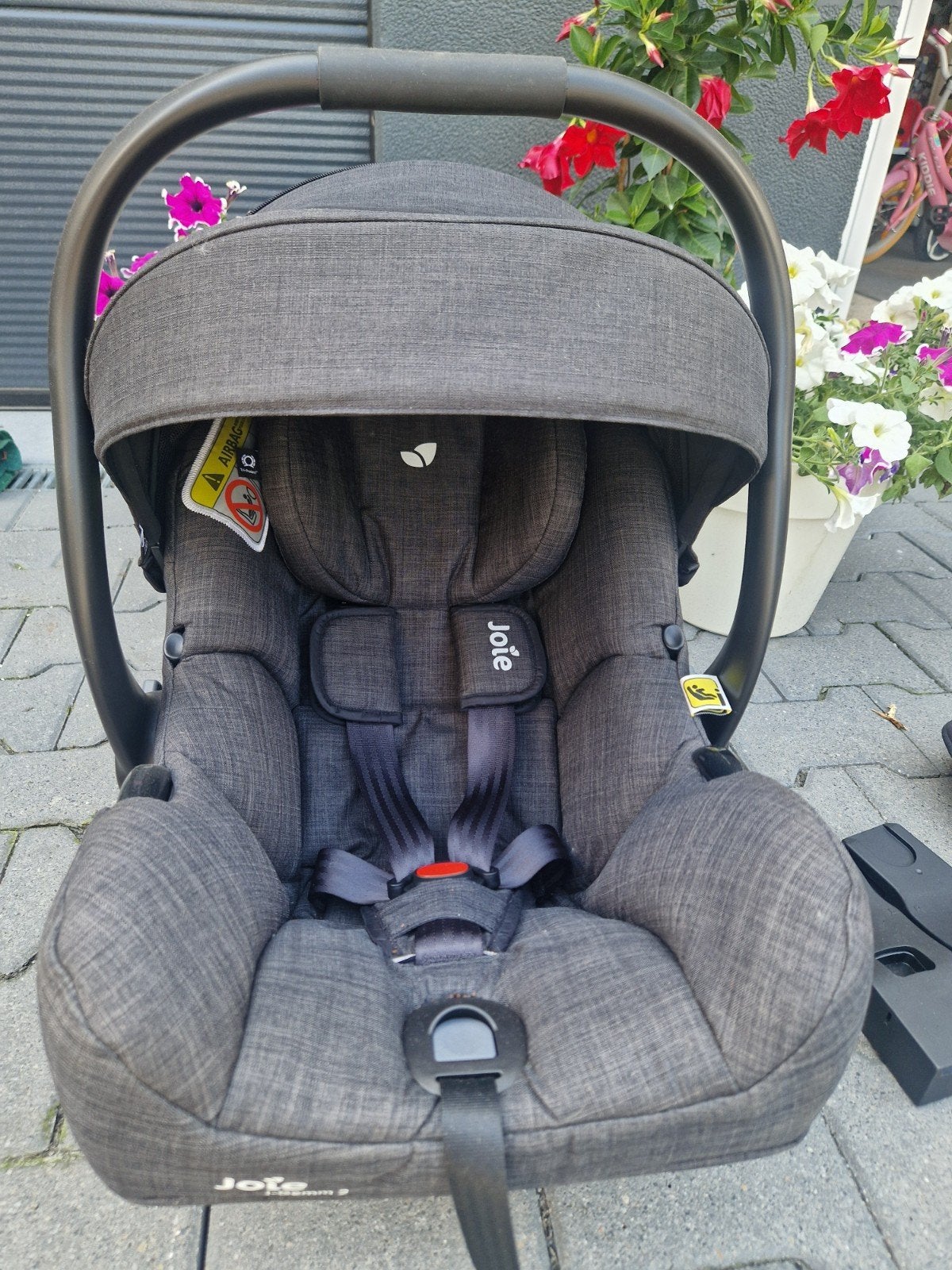 Joie i-Snug 2 i-Size autostoel, Autogordel of Isofix, Zijbescherming, Zo goed als nieuw, 0 t/m 13 kg
