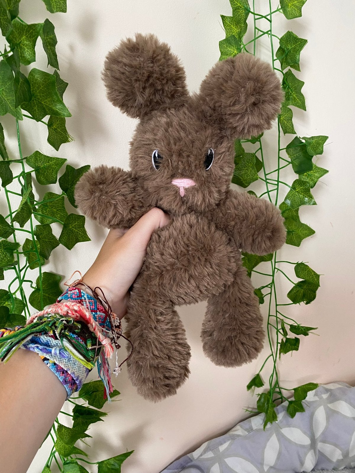 Fluffy konijn knuffel, Verzenden, Zo goed als nieuw, Konijn