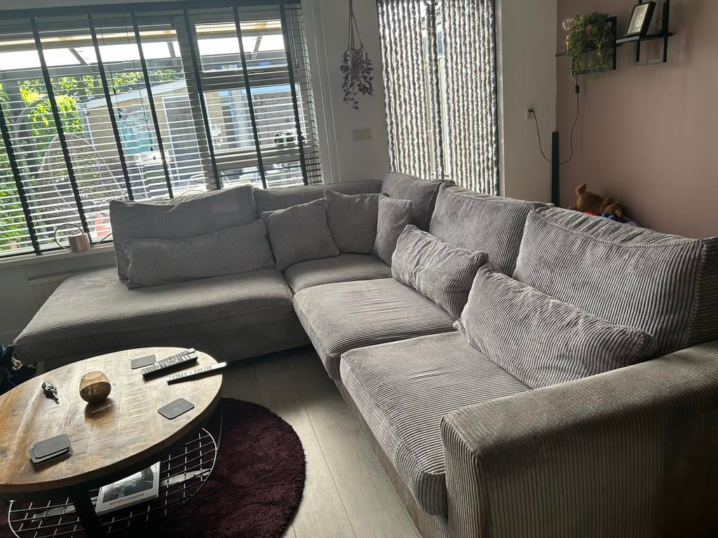 Ribhoekbank, Huis en Inrichting, Banken | Complete zithoeken, Ophalen of Verzenden, Zo goed als nieuw