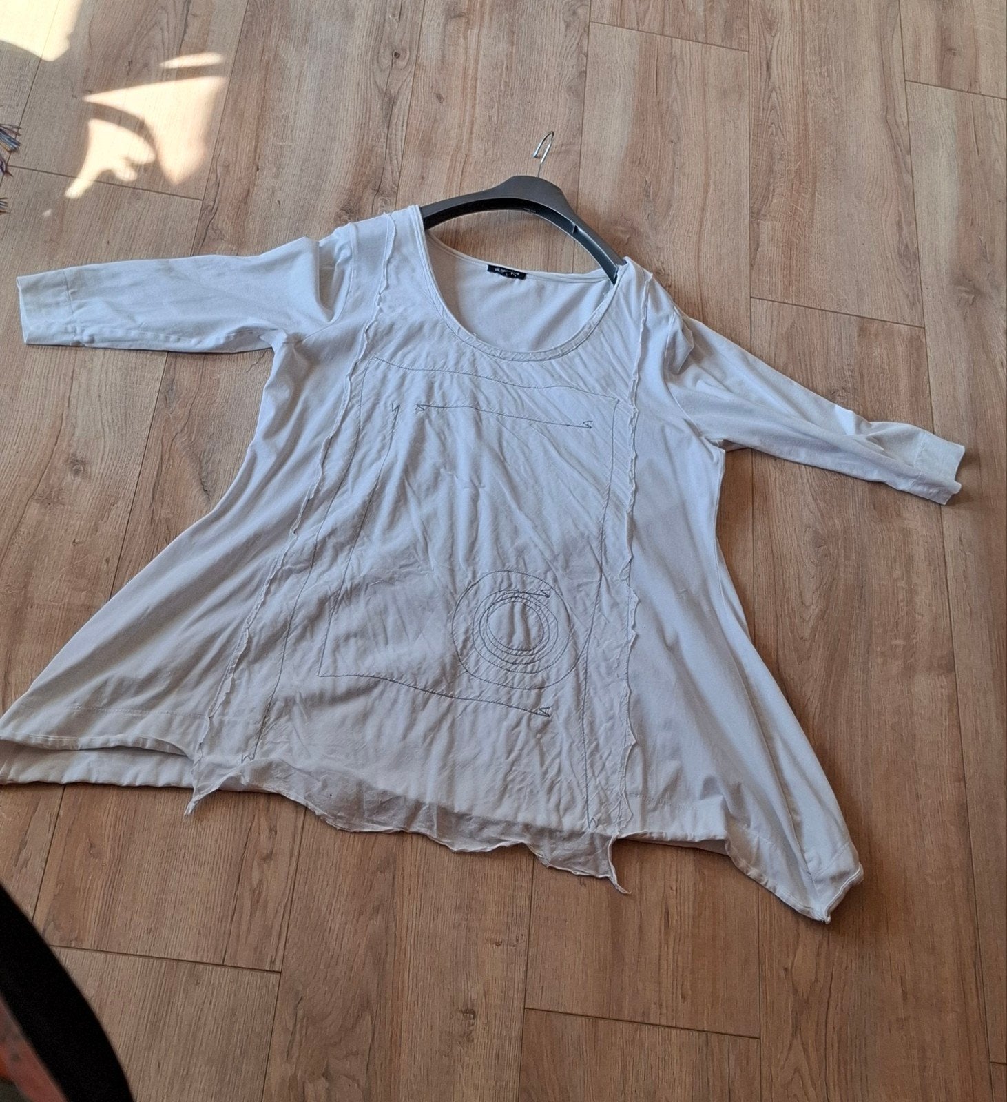 Hebbeding Witte Tuniek met Lange Mouwen - Maat xxl, Wit, Ophalen of Verzenden, Lange mouw, Gedragen