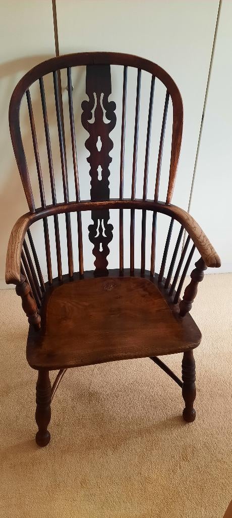 Windsor stoel - high back armchair, Antiek en Kunst, Antiek | Meubels | Stoelen en Banken, Ophalen