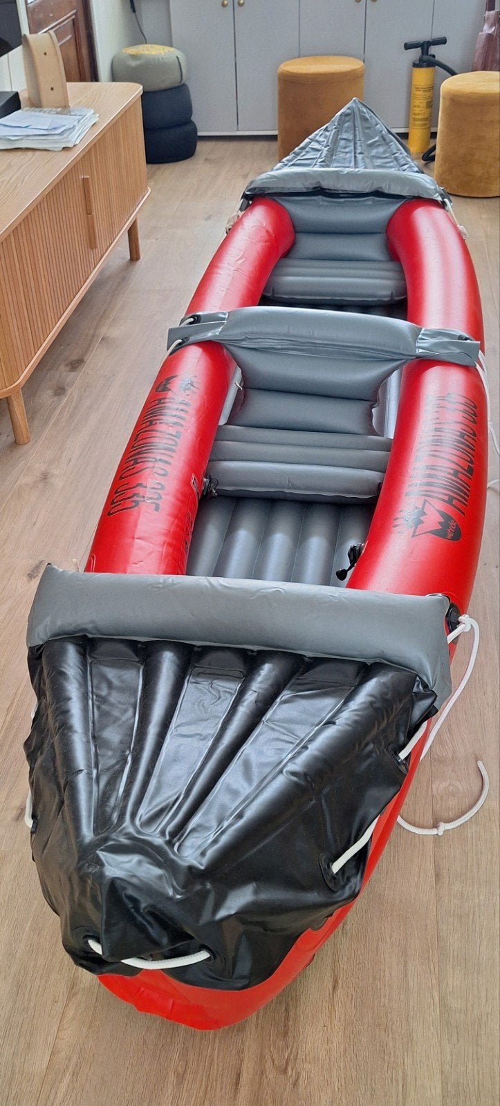 Opblaasbare Kayak tweepersoons, Ophalen