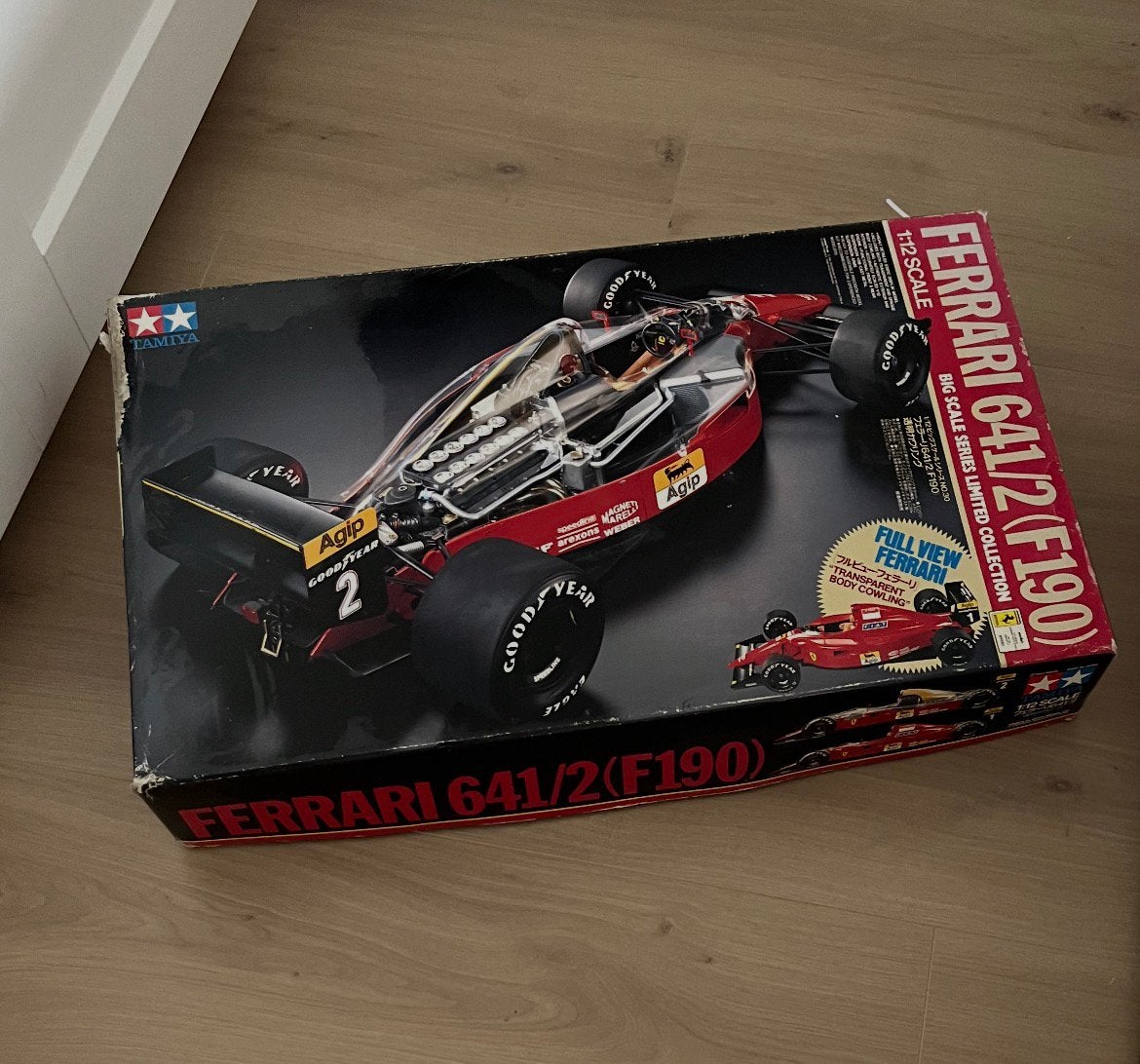 Tamiya 1/12 Ferrari 641/2 F190 Modelbouw Kit, Ophalen, Auto, Groter dan 1:32, Nieuw