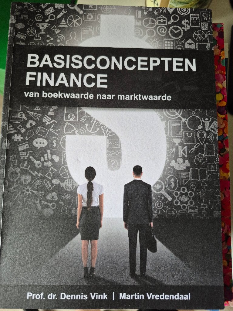 Boek: basisconcepten finance, Ophalen of Verzenden, Zo goed als nieuw, Accountancy en Administratie, Dennis Vink