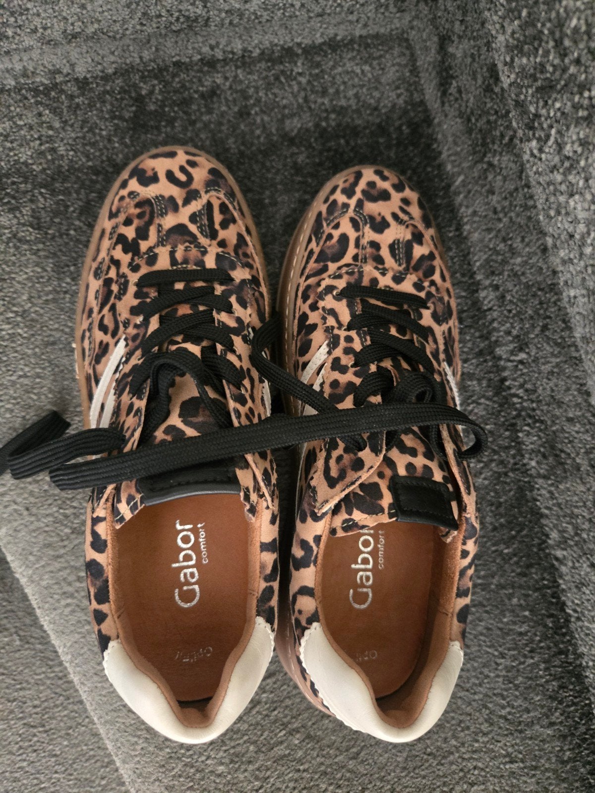 Gabor Comfort sneakers met luipaardprint, Bruin, Gabor, Ophalen of Verzenden, Sneakers of Gympen