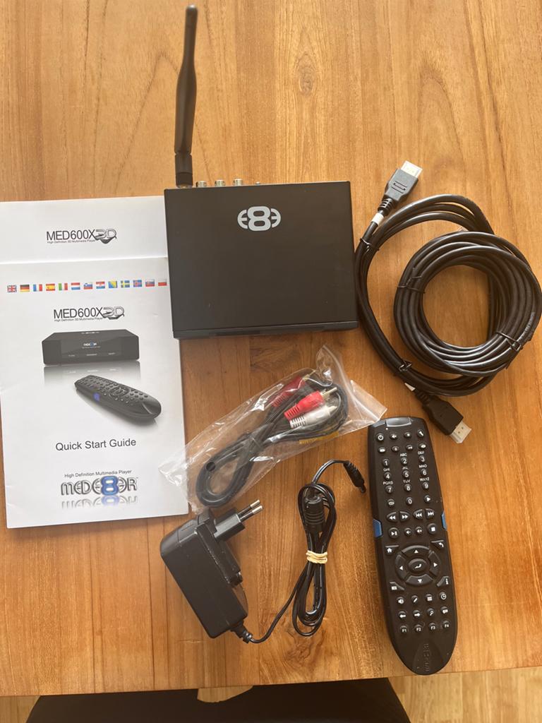 Mede8er MED600X3D mediaplayer, Ophalen of Verzenden, Gebruikt, HDMI, Zonder harde schijf