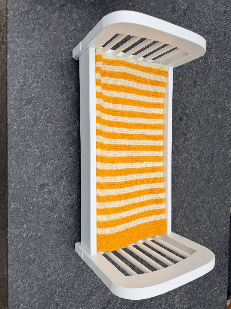 Goki Poppenbedje - Wit houten ledikantje voor poppen, Ophalen, Zo goed als nieuw, Overige typen