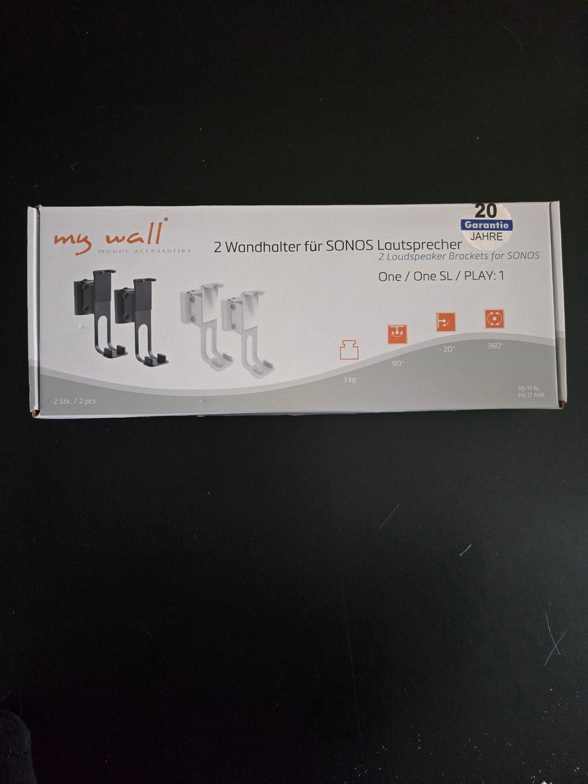 My Wall Wandhouders voor Sonos One/One SL/PLAY:1 (2 stuks)