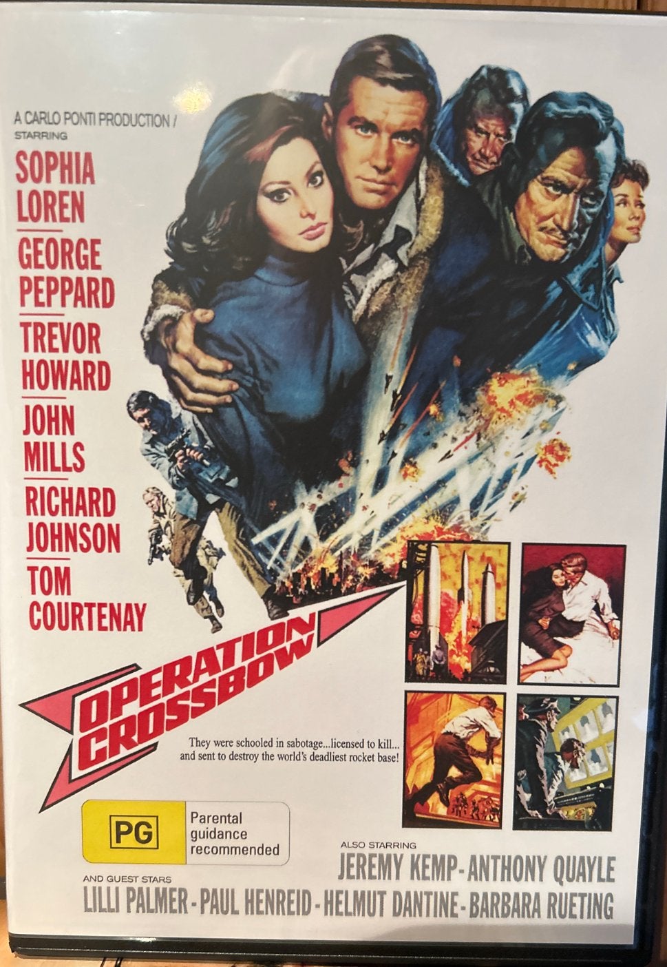 Operation Crossbow DVD - Spannende Oorlogsfilm, Cd's en Dvd's, Alle leeftijden, Engels, Ophalen of Verzenden, Oorlog