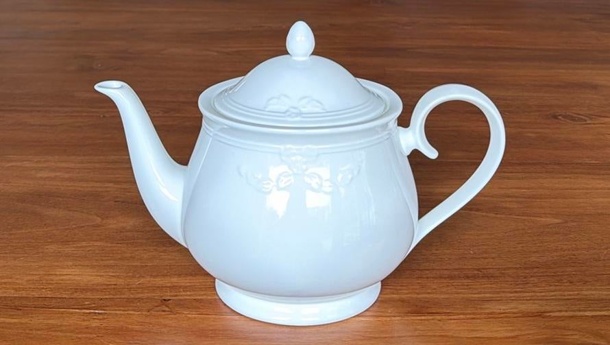 Villeroy & Boch Fiori Weiss theepot, Overige typen, Ophalen of Verzenden, Zo goed als nieuw, Overige stijlen