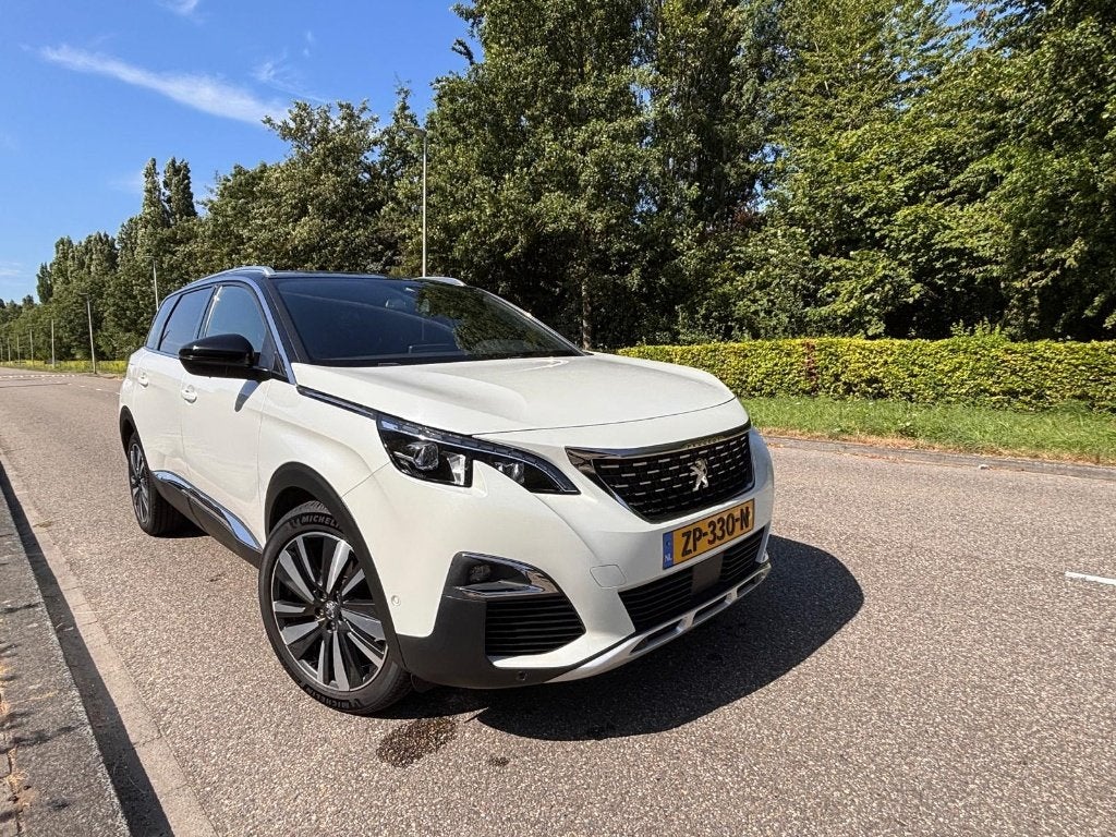 Peugeot 5008 GT Line - 1.6 Puretech 180pk S&S Eat8 2019 Wit, Auto's, Peugeot, 4 cilinders, 181 pk, Wit, Origineel Nederlands