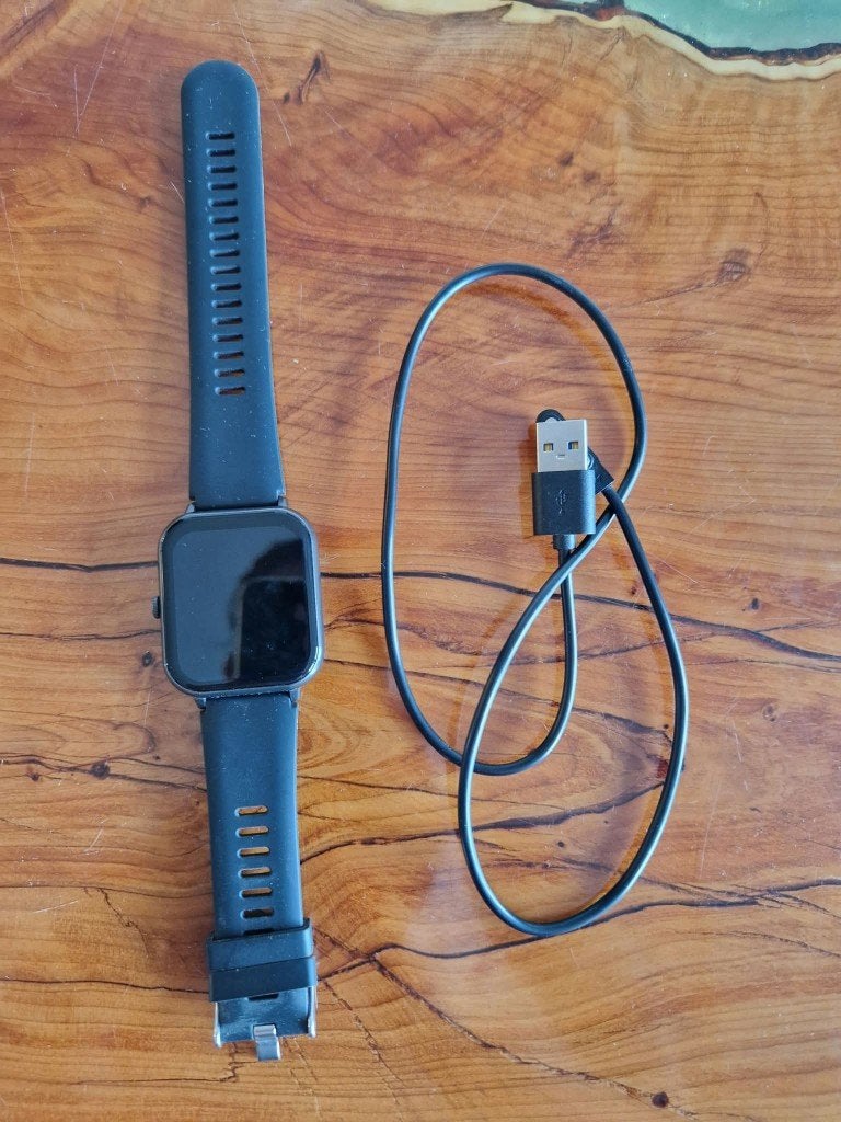 Smartwatch, Ophalen, Zo goed als nieuw, Zwart, Android