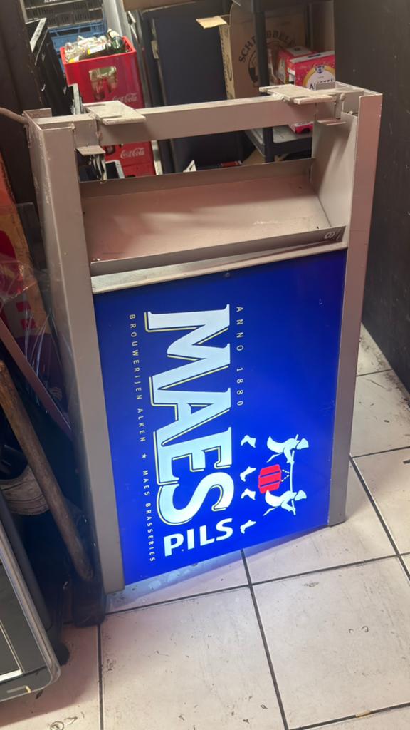 Twee bier reclame lichtbakken te koop, Verzamelen, Merken en Reclamevoorwerpen, Ophalen, Gebruikt, Reclamebord