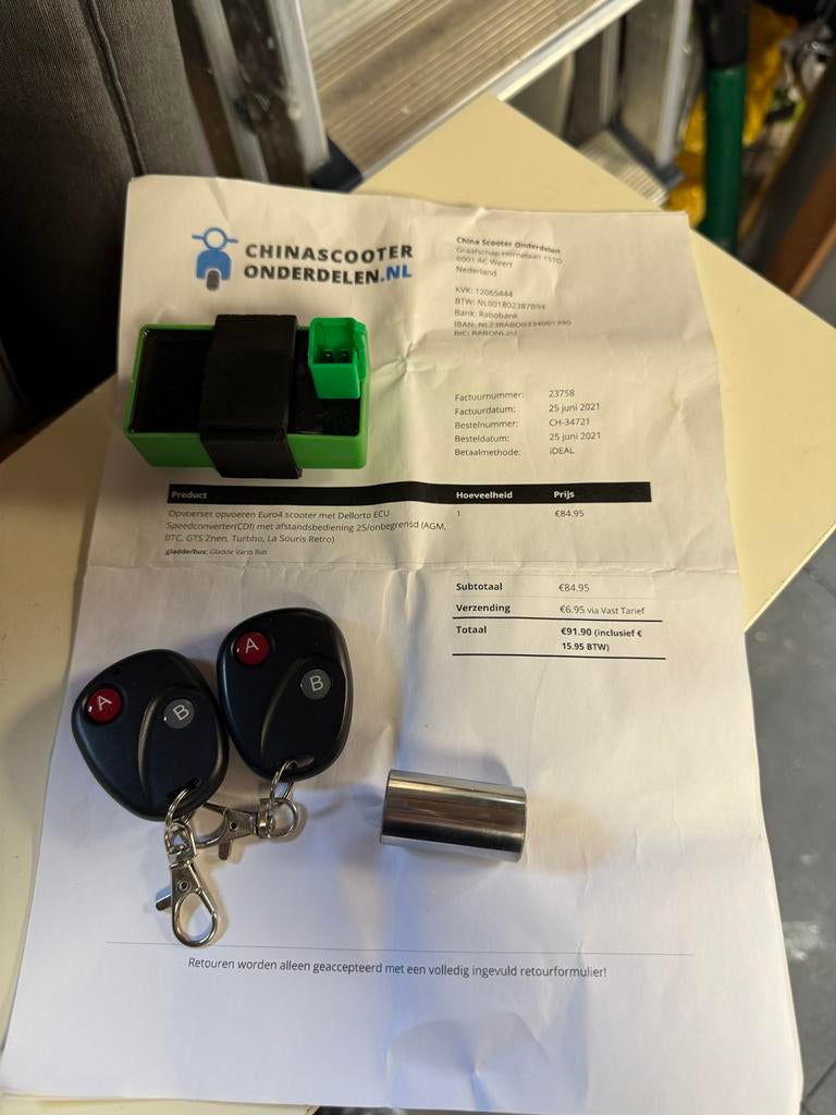 Opvoerset Dellorto ECU 25/45 Euro4 Scooter SpeedConverter, Ophalen of Verzenden, Zo goed als nieuw, Overige typen, Overige merken