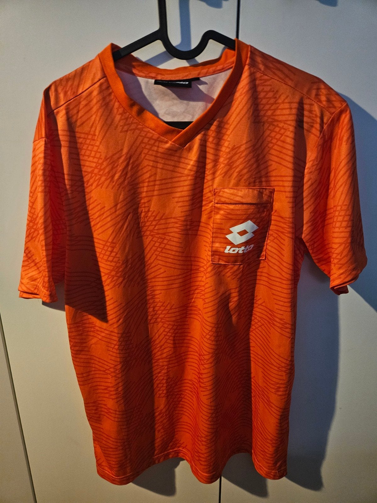 Lotto Sportshirt Oranje Maat L, Kleding | Heren, Sportkleding, Oranje, Ophalen of Verzenden, Zo goed als nieuw, Algemeen