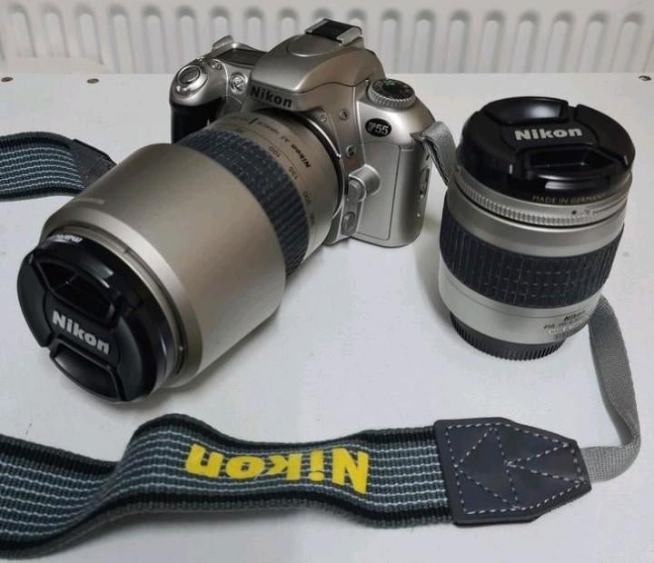 Nikon f55 camera met 2 lenzen 70-300 + 28-80 + tas, Ophalen of Verzenden, Nikon