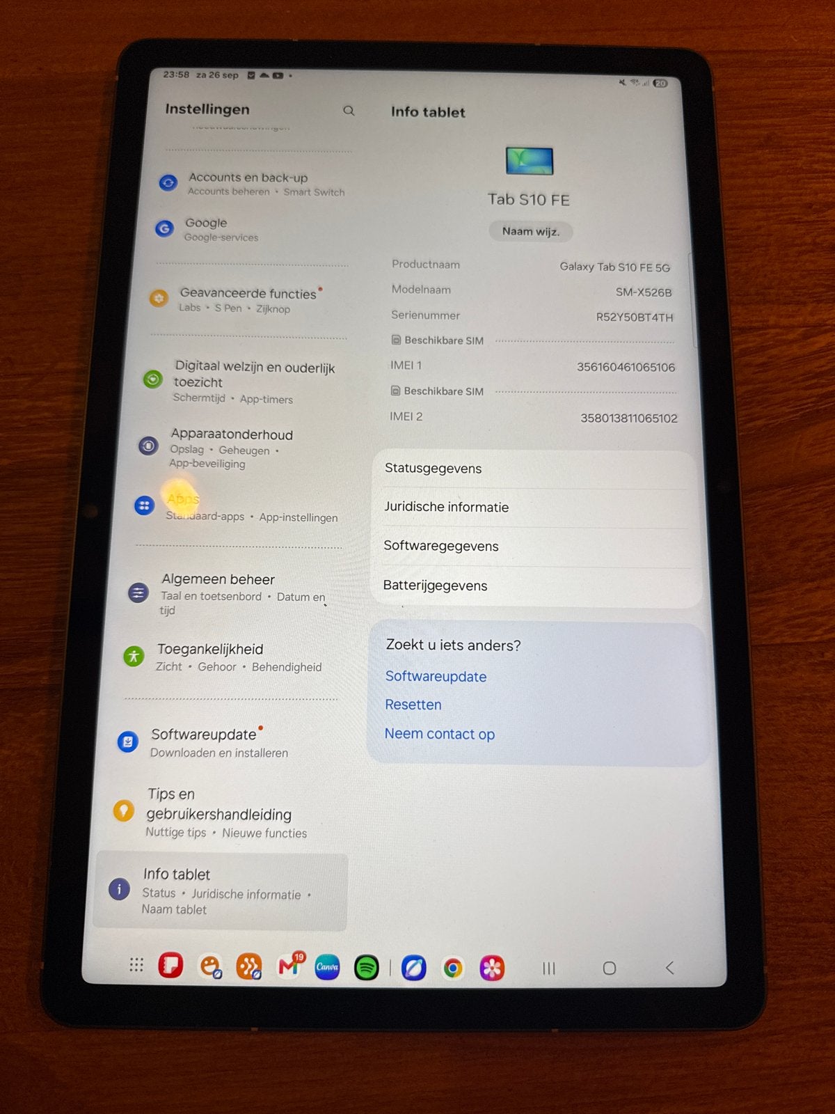 Samsung Galaxy Tab S10 FE 5G - Als nieuw, Ophalen of Verzenden, Zo goed als nieuw, 10 inch, Wi-Fi en Mobiel internet