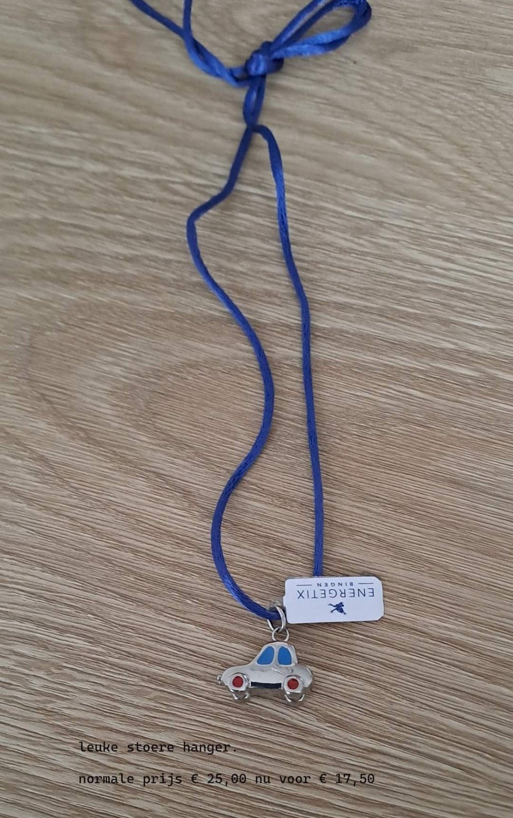 Energetix hangertje auto, Ophalen of Verzenden, Nieuw, Zilver, Hanger