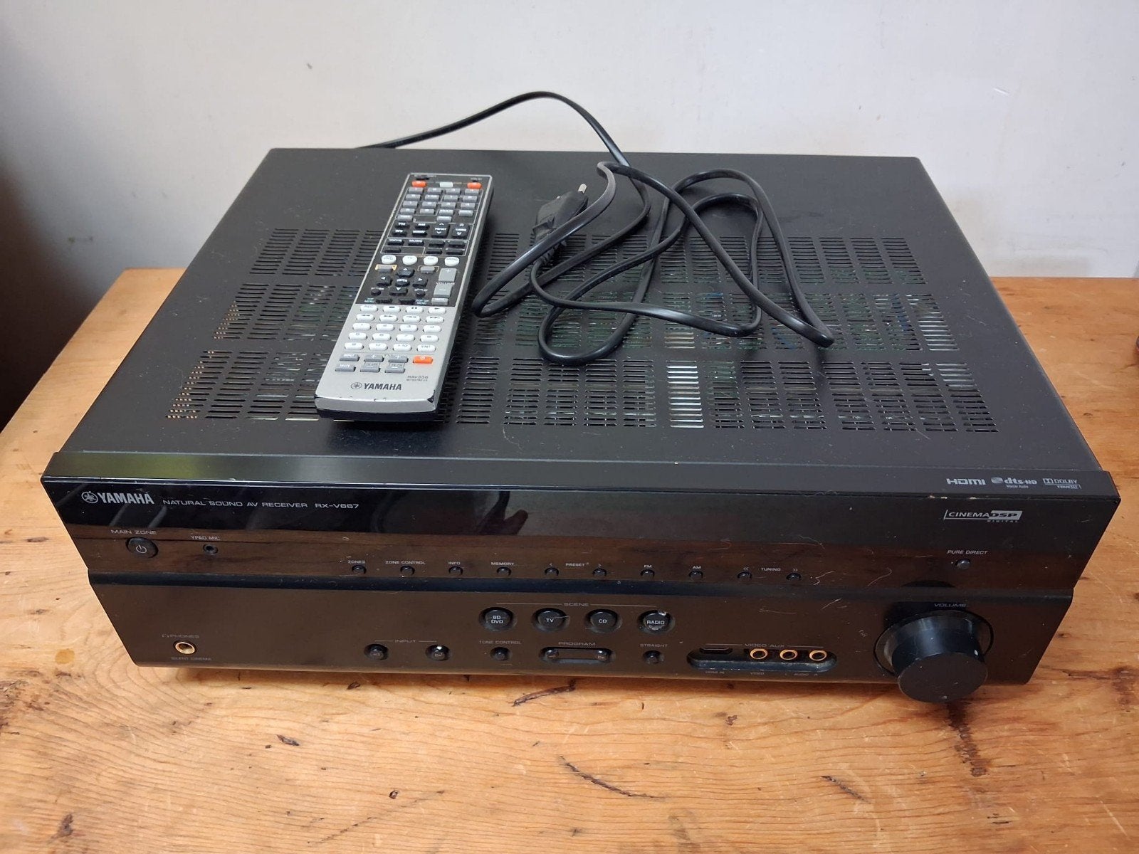 Yamaha RX-V667 Natural Sound AV Receiver - 7.1 kanaals, Ophalen, Gebruikt, Yamaha, 120 watt of meer