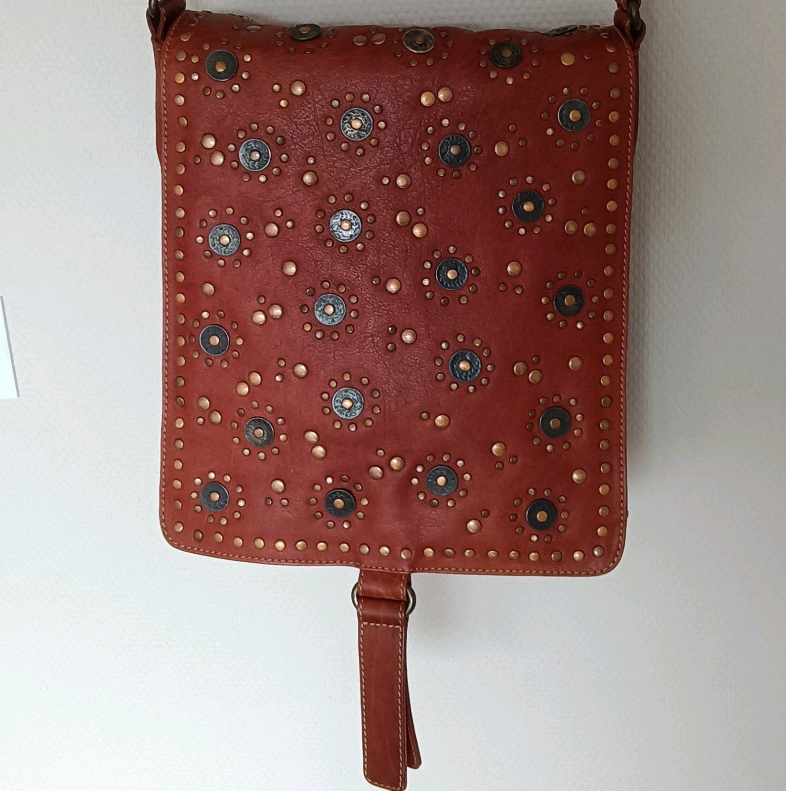 Burkely munten tas echt leer 36x32,5 cm, Ophalen of Verzenden, Zwart, Leer
