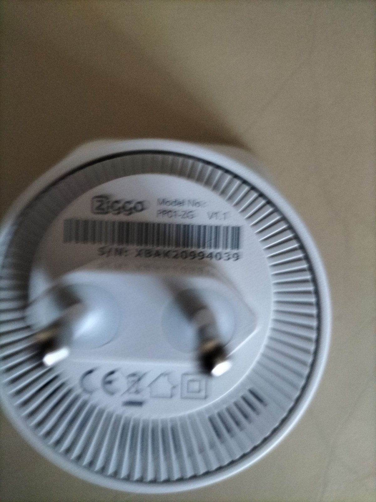 Ziggo PP01-ZG V1.1 Wifi-versterker / Powerline Adapter, Ophalen of Verzenden, Nieuw, Ziggo