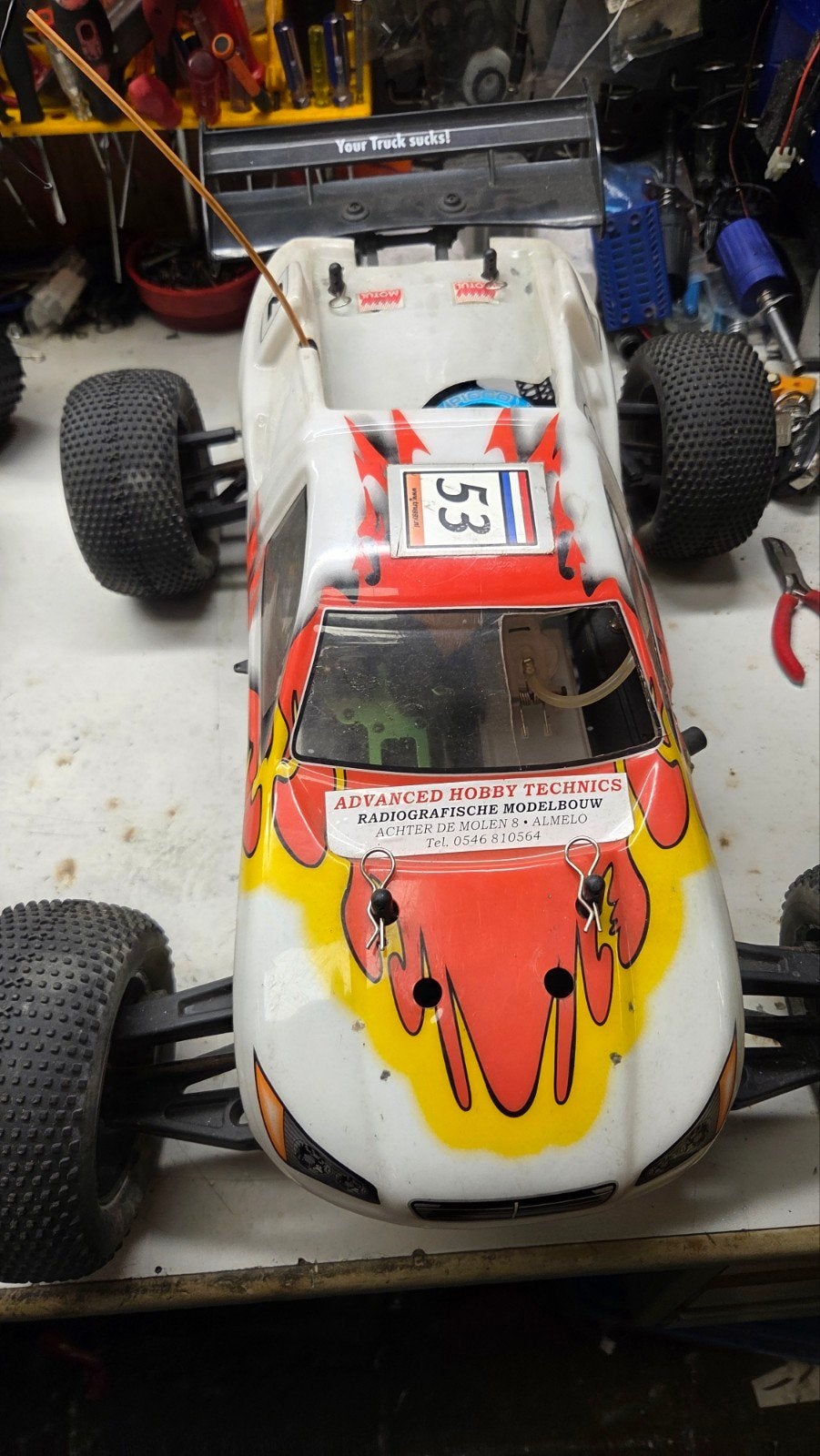 Te koop leuke ansman virus, Gebruikt, Auto offroad, Ophalen of Verzenden, Schaal 1:8