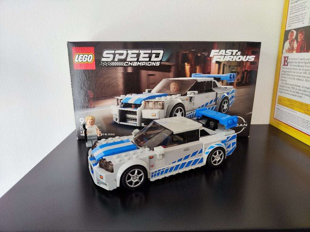 Lego 76917 2 Fast 2 Furious Nissan Skyline GT-R (R34), Lego, Zo goed als nieuw, Compleet, Complete set