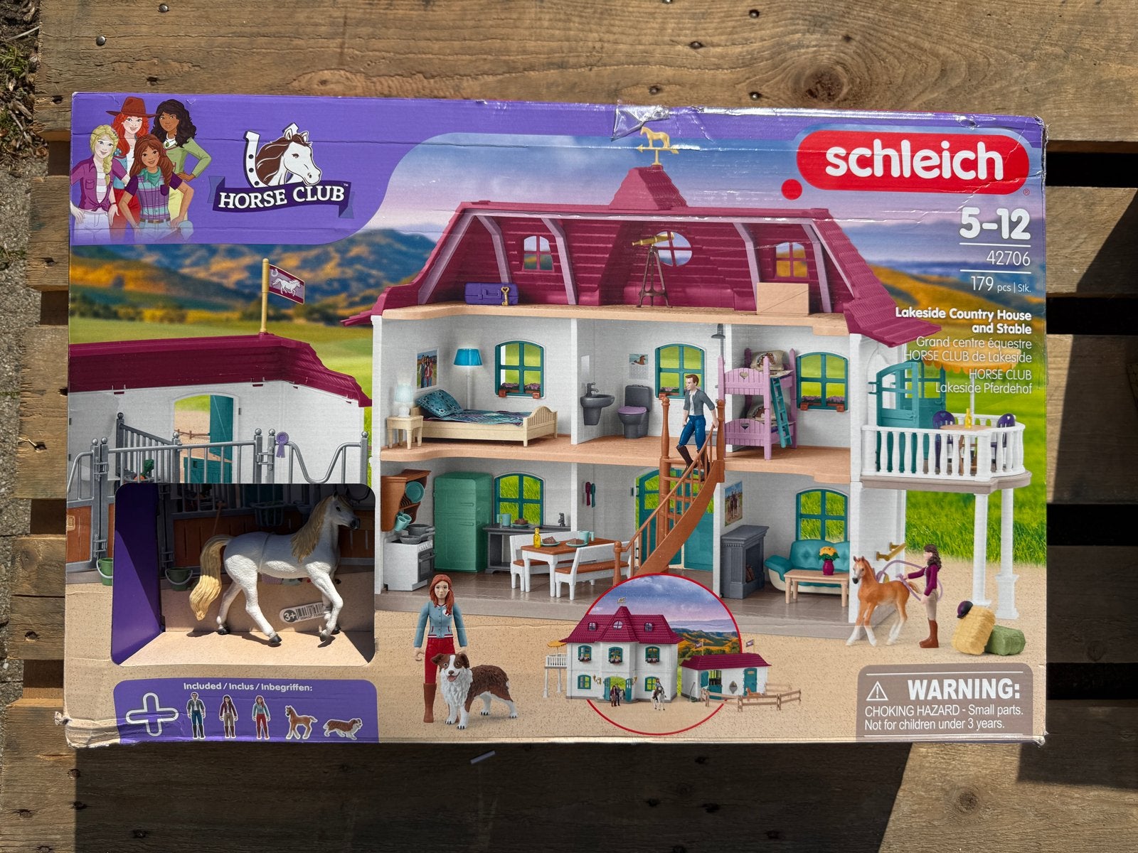 Schleich Horse Club Lakeside Country House en Stal, ., Jongen of Meisje, Nieuw, Ophalen of Verzenden
