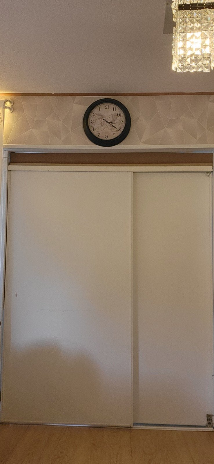 2 houten schuifdeuren 103x200 cm, Doe-het-zelf en Verbouw, Deuren en Horren, Ophalen, Gebruikt, Binnendeur, 200 tot 215 cm