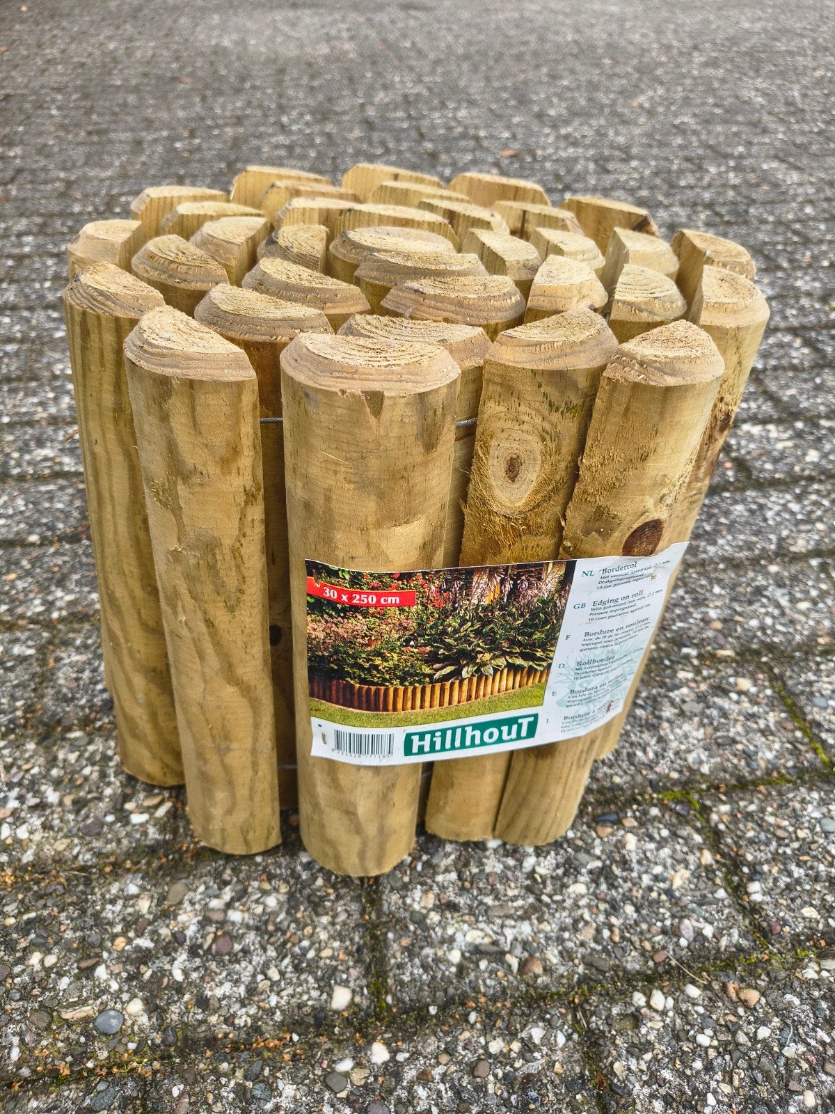 Hillhout Borderrol 30 x 250 cm - Houten Tuinafscheiding, Tuin en Terras, Ophalen, 25 tot 50 cm, Border, Hout