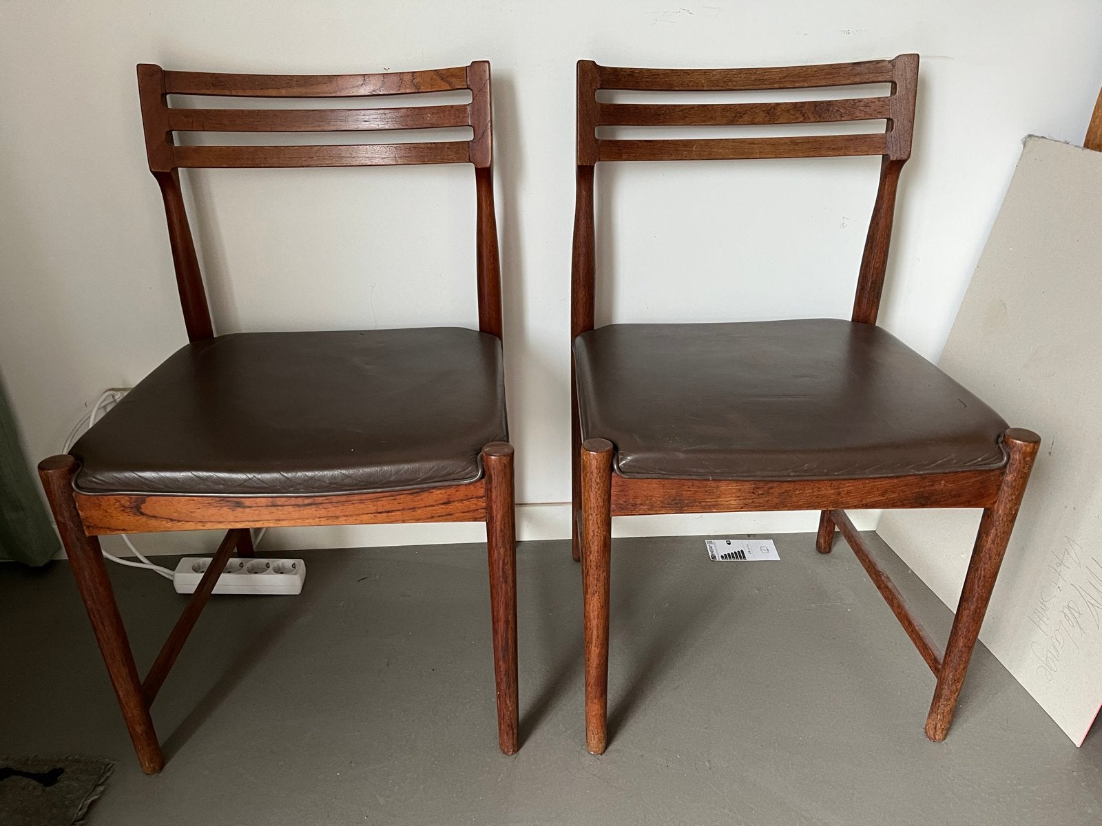 Set van 2 Bovenkamp eetkamerstoelen, Deens design, origineel, Ophalen