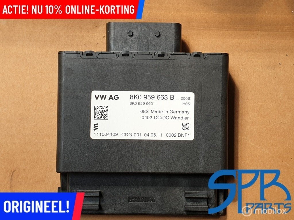 Spanningsregelaar 8K0959663B stabilisator AUDI A1 A3 VW SEAT, Audi, Gebruikt, Audi, Ophalen of Verzenden