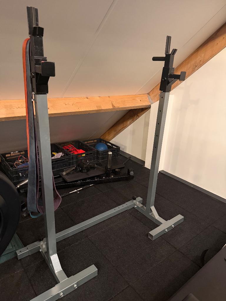 Barbell rek, Sport en Fitness, Fitnessmaterialen, Ophalen, Gebruikt