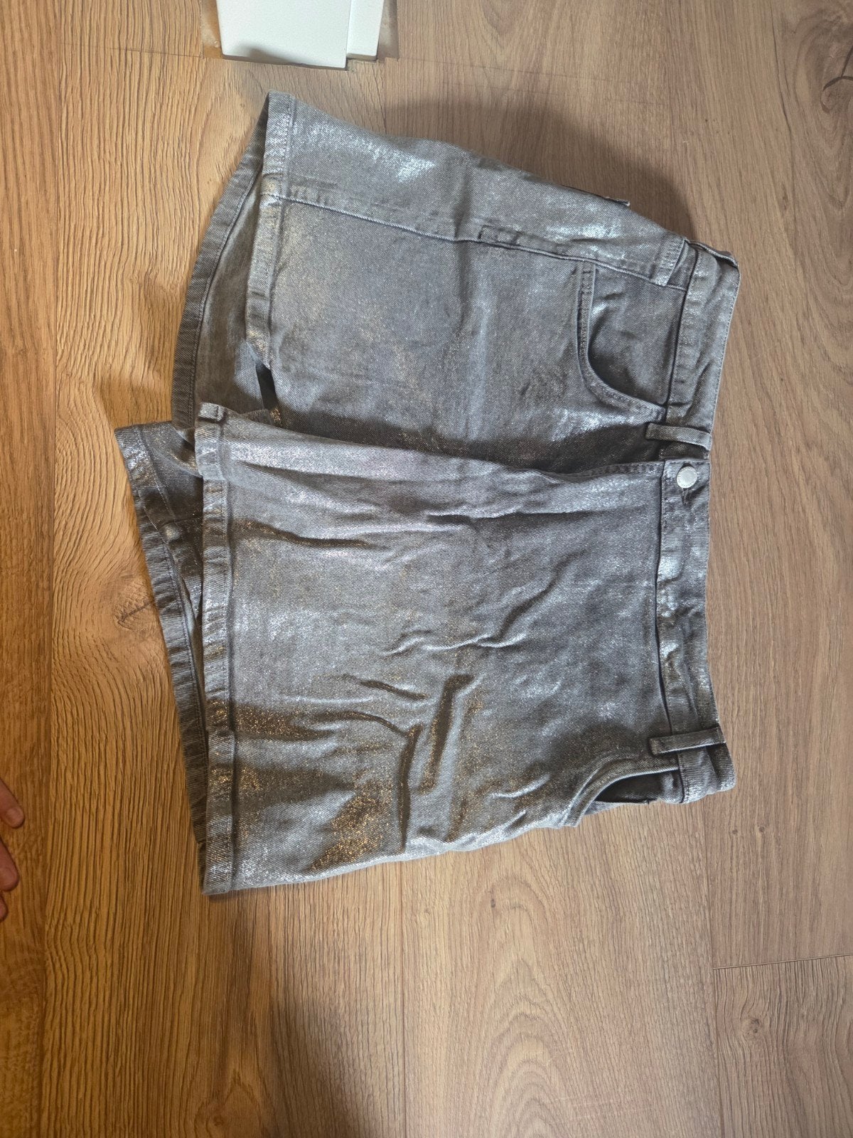 nieuw! most wanted zilvere glitter shorts korte broek xxl, Kort, Maat 46/48 (XL) of groter, Nieuw, Ophalen of Verzenden