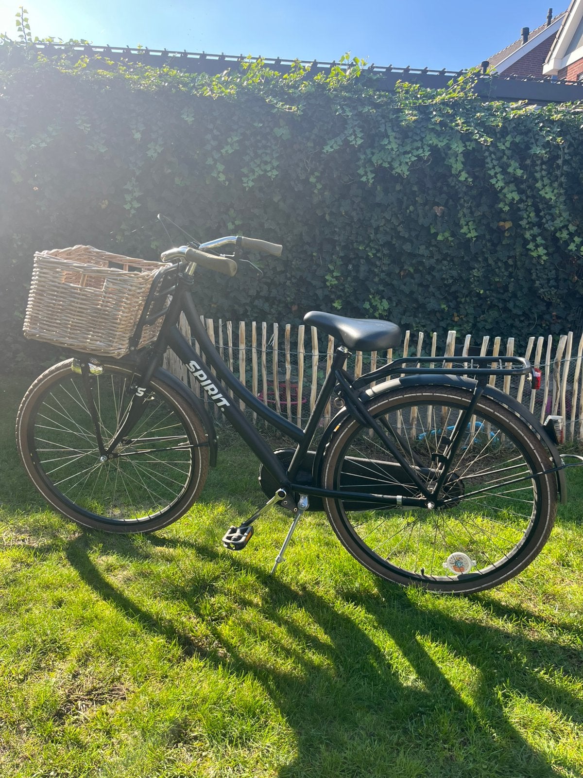 Zwarte 26 inch meisjesfiets, Minder dan 47 cm, Ophalen, Gebruikt, Handrem