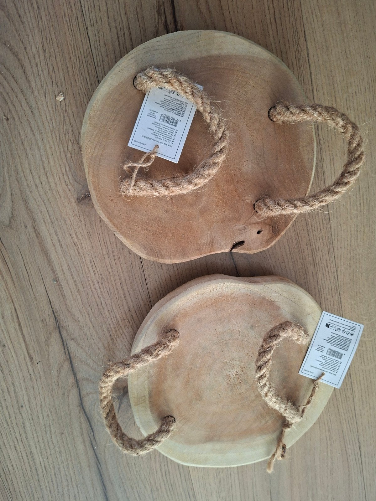 Nieuw! Set van 2 Teakhouten boomstamschijven, Ophalen, Nieuw
