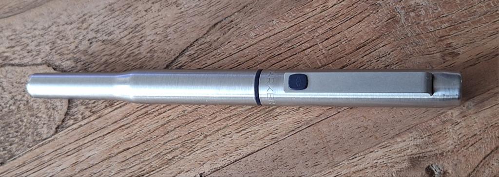 Vintage Parker Roller Ball pen - RVS - Z.G.A.N., Verzamelen, Pennenverzamelingen, Zo goed als nieuw, Overige typen, Parker, Ophalen of Verzenden