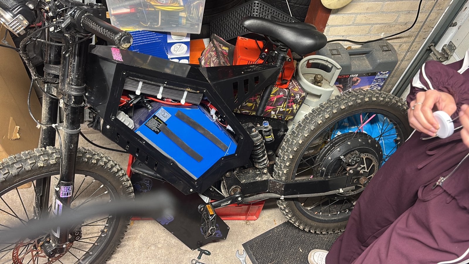 Elektrische Crossmotor - Snelheid tot 100 km/u, 24 inch of meer, Gebruikt, Staal, Ophalen of Verzenden