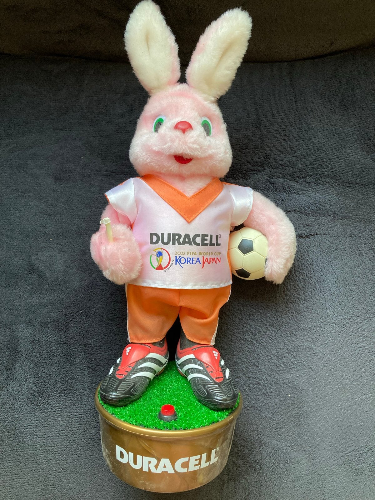 Duracell Konijn WK 2002 Voetbal Mascotte, Ophalen, Gebruikt