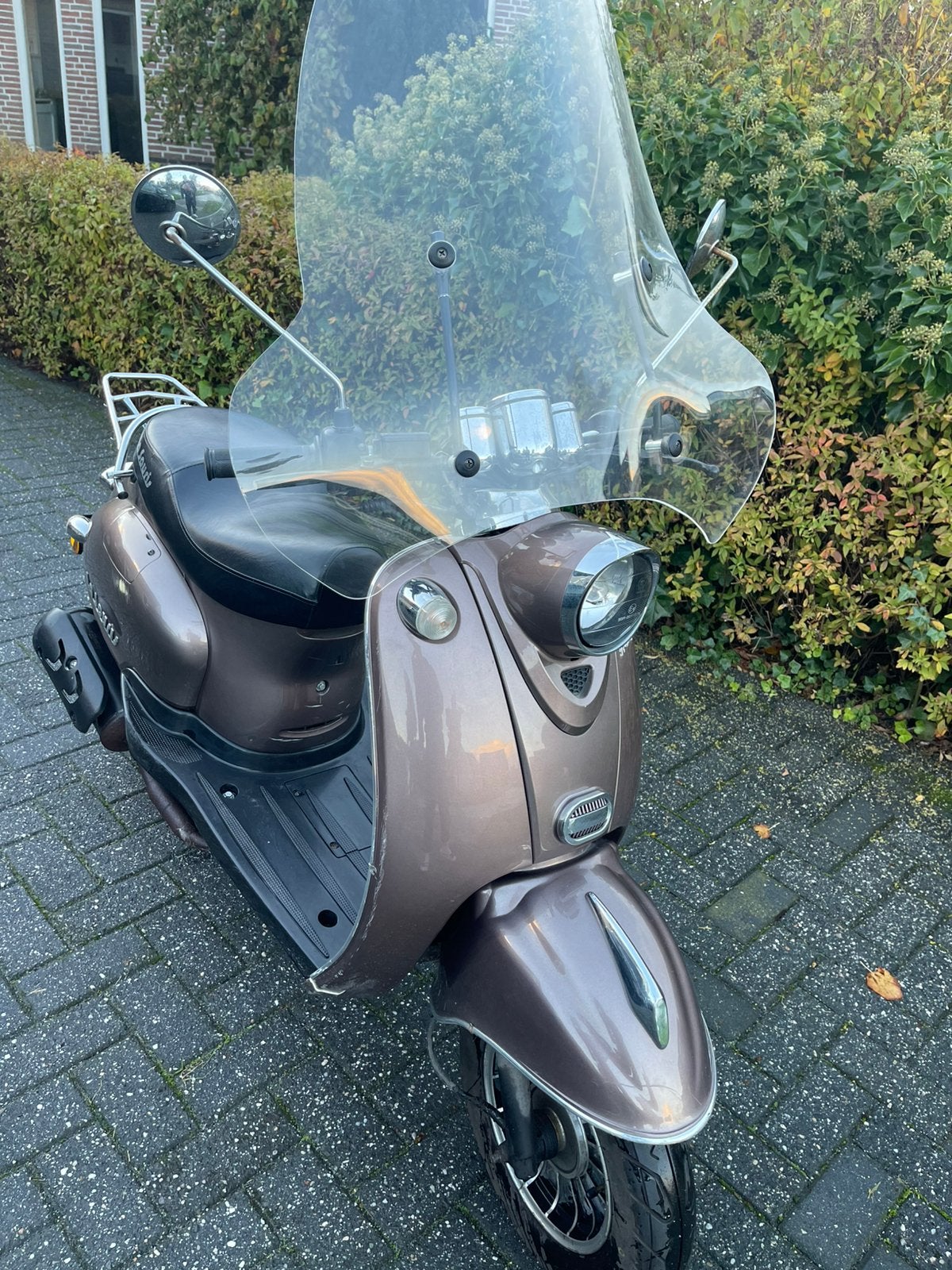 Trendy retro scooter brons, Ophalen, Gebruikt, Benzine, Overige merken