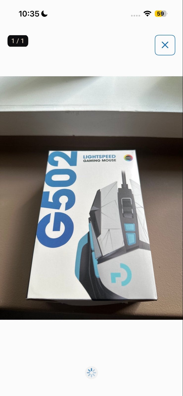 Logitech G502 Lightspeed Gaming Muis, Rechtshandig, Muis, Gaming muis, Nieuw
