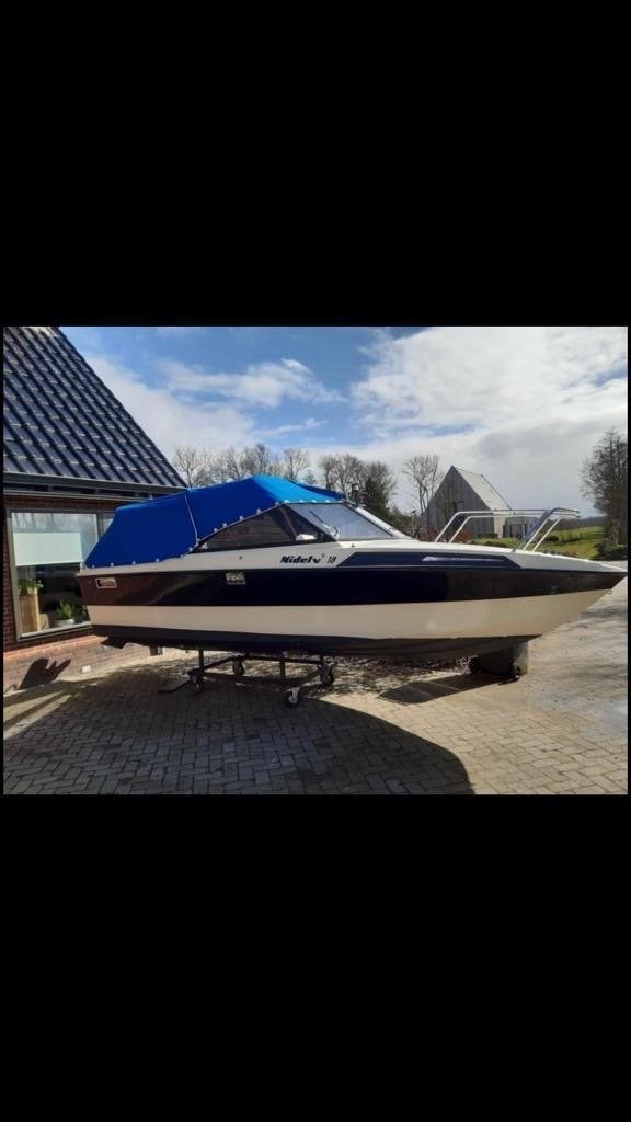 Nidelv 18 Noorse Kwaliteitsboot met gereviseerde Volvo Penta, Watersport en Boten, Gebruikt, Zonnedek, Benzine, Ophalen