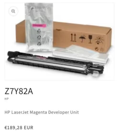NIEUW! HP LaserJet Magenta developer unit Z7Y82A €82,99, Computers en Software, Ophalen of Verzenden, Nieuw, Toner